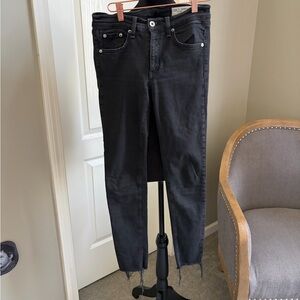 rag & bone Charcoal Ankle Jeans